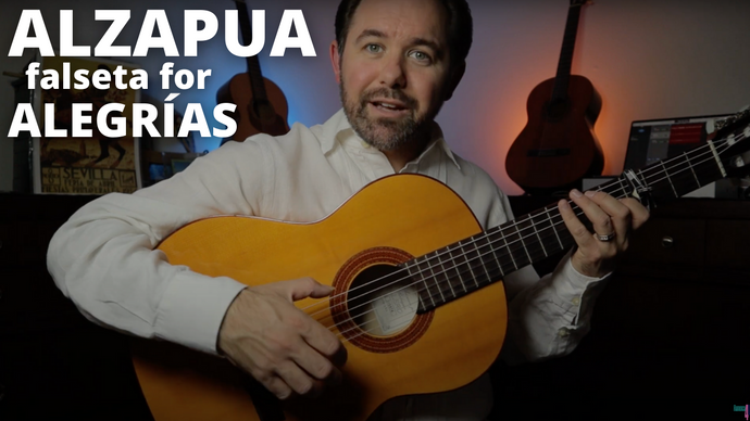 Alzapua Falseta for Alegrías (Lesson #1: Beginner-Level Flamenco Guitar)